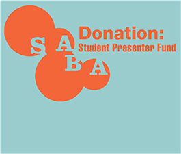a square graphic representing Donation to the SABA Student Presenter Fund ($144)